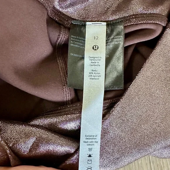 Lululemon align french press shine radiant foil legging 25” - Picture 8 of 8